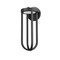 Z-Lite Leland Outdoor Wall, 1-Light, 9 In.W x 10.5 In.L x 24 In.H, Sand Black/Sand Blast 5005B-BK-LED - alternate 6